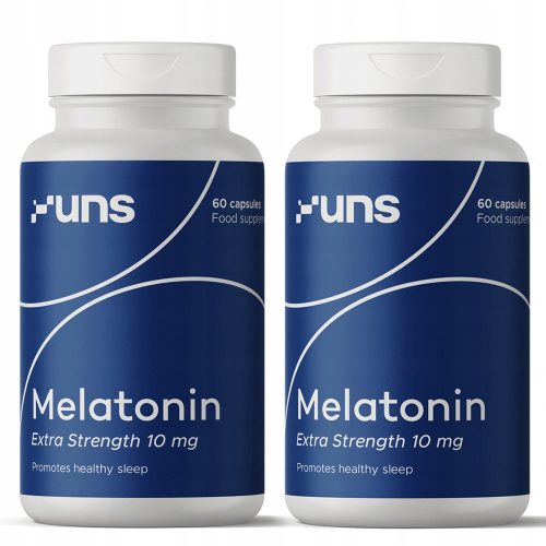 UNS Melatonin Extra Strength 10mg - 60 Kapseln für erholsamen Schlaf
