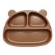 Silikonschale mit Fächern für Kinder in Form eines Teddybären