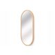  Badezimmer Wandspiegel LEJA oval Holz KIEFER 100x48 STYLISH