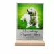  Statuette mit Foto – Hund, Katze, geliebtes Tier, Dow-Plakette, Gravur 22 x 17 cm