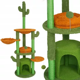    Niedriger Kratzbaum, hoher Kratzbaum, Bett, Kratzbaum, Jumi-Turm 161 - 220 cm