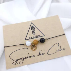    BeagleLoVa String Armband Steine Hundepfote Anhänger Stahl Beagle