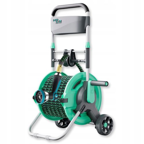  GARTENSCHLAUCH 3/4 30 m FLEXIBEL AUF EINEM WAGEN, NOCTON STRETCHABLE REEL SET