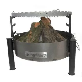  Gartenfeuerstelle XL Grill + verstellbarer Rost S6