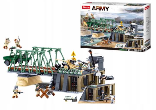  BLOCKIERT DIE ARMEE-EXPEDITION ÜBER DIE BRÜCKE 769 EL. + Zertifikat „Super Block Constructor“.