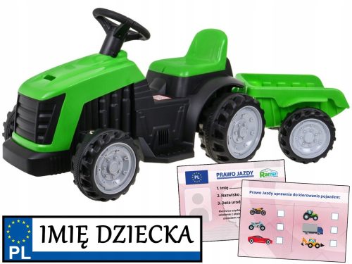  STABILER TRAKTOR mit Batterie + Anhänger