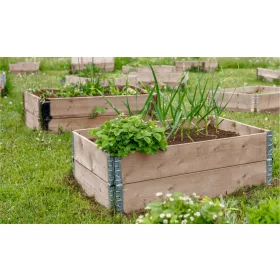  CMC GARDEN Blumentopf 120 cm x 80 x 19 cm Naturholz