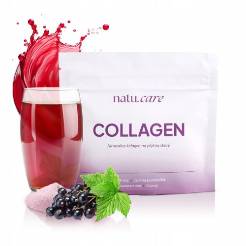 Hydrolisierter Fischkollagen 3000mg mit natürlichem Schwarze Johannisbeere-Aroma von Natu.Care