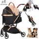  SKISOPGO 3IN1 ABNEHMBARER, KLAPPBARER KINDERWAGEN FÜR HUNDE UND KATZEN + Entzückendes Katzennest