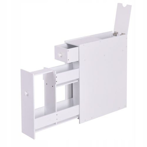  Costway Badezimmerschrank 48,5x16x58 cm weiß