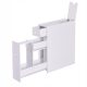  Costway Badezimmerschrank 48,5x16x58 cm weiß