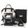  K&M Schulrucksack mit mehreren Fächern, Schwarz, Braun- und Beigetöne, Mehrfarbig, 35 l