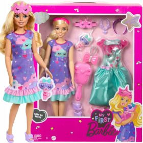 Barbie Meine erste Barbie Tag- und Nachtpuppe – lila HMM66