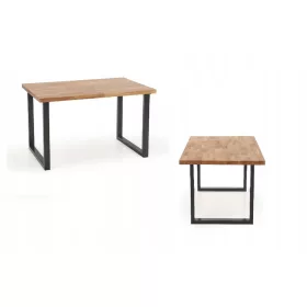    Halmar Radus rechteckiger Tisch 140 x 85 x 76 cm, Natureiche