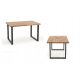  Halmar Radus rechteckiger Tisch 140 x 85 x 76 cm, Natureiche