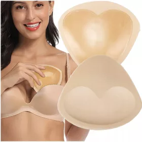    SELBSTKLEBENDE PUSH-UP-BH-PADS AUS SILIKONSCHWAMM-BIKINI-LIFT