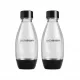  Sodastream-Flaschen 0,5 l – schwarzes Emoji im 2er-Pack