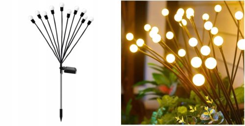  DS GARDEN Solarlampe, weiß, 75 cm, 10 Stk.