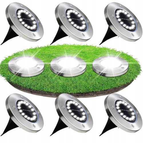  Steck-Solarlampe Elektrosite silber 12,7 cm 6 Stk.