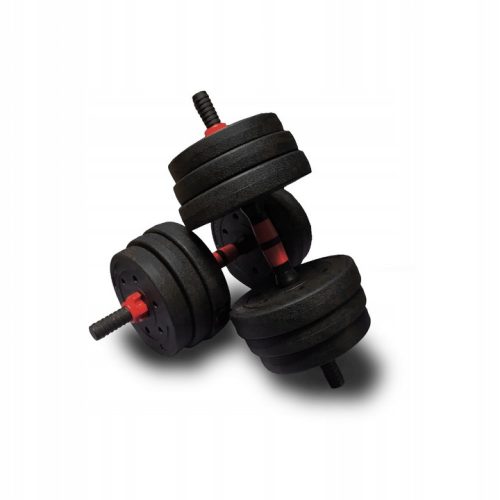  Verstellbare Bitumenhanteln 20kg 2x10kg Langhantelstange SET