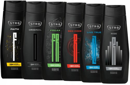  STR8 DUSCHGEL 400 ml ORIGINAL + 5 WEITERE DÜFTE SET