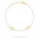  SILBERARMBAND pr. 925 Herzen und Strasssteine