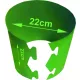  12× Starke und langlebige Aufstecktöpfe für den Gemüseanbau 22x22 / 8,86L *Grün*