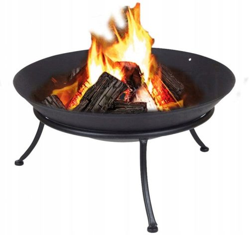  GROSSE FEUERSCHALE FÜR DEN GARTEN, LAGERFEUERGRILL, 60 CM, GUSSEISEN, DEUTSCH!