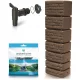  Regenwassertank 350 l 180 x 39 cm braun
