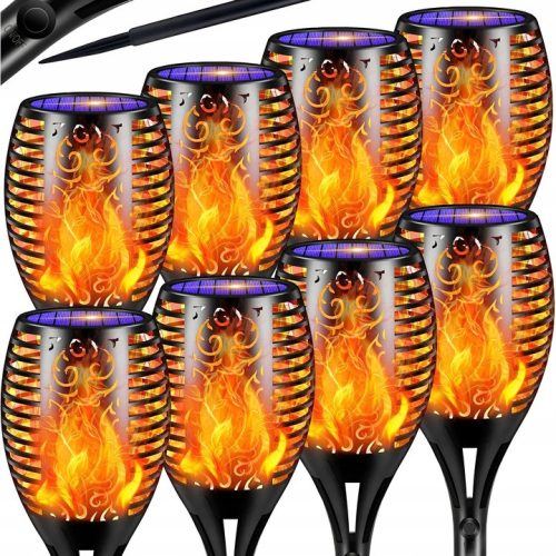  8× INTMIX Solarlampe, schwarz, 53 cm, 8 Stk.