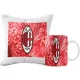  SUPER-BECHER- UND KISSEN-SET + KOSTENLOSE NAMENSGRAFIKEN DES TEAMS AC MILAN