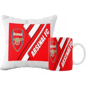    SUPERBECHER- UND KISSENSET + KOSTENLOSE NAMENS-DESIGNS DER ARSENAL-TEAMS