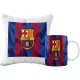  SUPER-BECHER- UND KISSEN-SET + KOSTENLOSE NAMENS-DESIGNS DER TEAMS DES FC BARCELONA