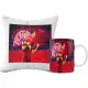  SUPER-BECHER- UND KISSEN-SET + KOSTENLOSE NAMENS-LEWANDOWSKI-FUSSBALLSPIELER-GRAFIK