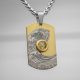  GOLD-TITAN-HUNDEMARKE WAVE LEMON ANHÄNGER + KETTE UND BOX