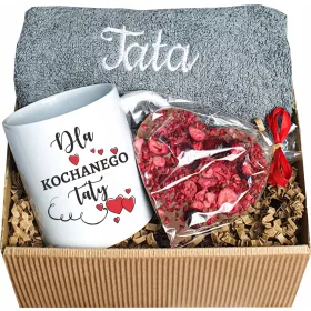  GESCHENK ZUM VATERTAG, HANDTUCHBECHER-SET