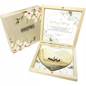    MUTTERTAGSGESCHENK FÜR MUTTER HERZ AUS GOLD 3D-GESCHENK DANKE, MUTTER