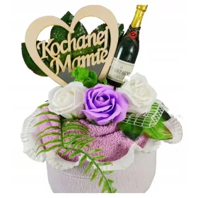    Handtuchstrauß Geschenk FÜR MUTTER Seifenrosen zum MUTTERTAG