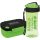  FLASCHE + LUNCHBOX MIT ZWEI FÄCHERN GRÜN DERFORM / BACKUP