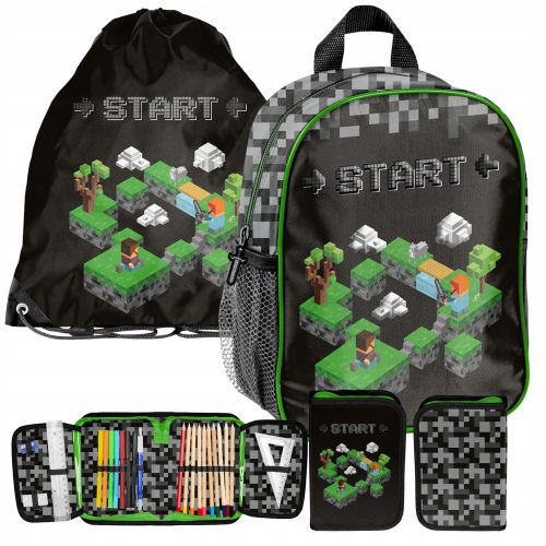  PASO MINECRAFT START VORSCHULRUCKSACK + 2 weitere Produkte