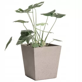  Blumentopf 33 x 30 cm, brauner Kunststoff