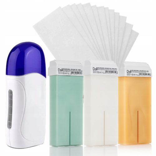  DOLL Xanitalia 3x Körperenthaarungswachs auf einer Rolle 100 ml + STREIFENHEIZUNG