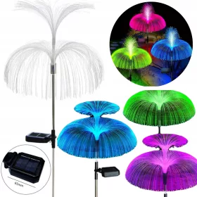  2× PRO-LED Solarlampe, silber, 70 cm, 1 Stk.