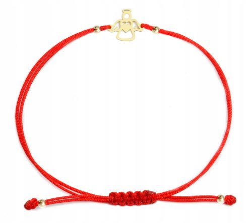 Vergoldetes Armband mit einem Engel an einer Schnur. 925