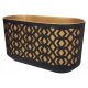  Blumentopf Lamela 39,5 cm x 19 x 20,5 cm Kunststoff schwarz, Gelb- und Goldtöne
