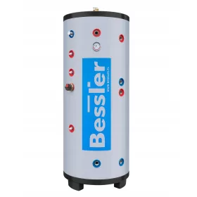    Warmwasserspeicher aus Edelstahl, 200 l, Doppelspirale, 3,5 m²