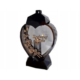    KERZENKERZENLAMPEN FÜR GROSSVATER FÜR GRANDPA FÜR OB'S GRAVE, WEISS + LED-KERZE