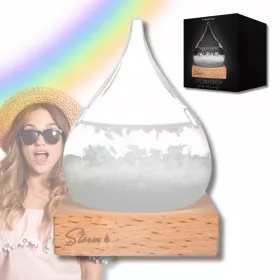    CHEMISCHES BAROMETER STURM GLAS TROPFEN FITZROY BAROMETER GESCHENK FÜR EINEN CHEMIER