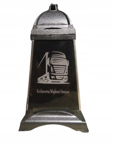  Taschenlampe mit TIR-Gravur und schwarzem Glas