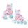  SMJ Sport ROL2001-1 Rollschuhe Weiß, Blau, Pink, Größen 29-33